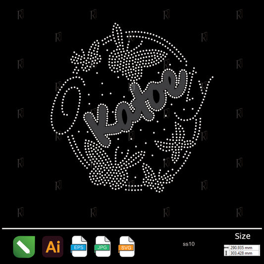 Katory Butterfly Circle Rhinestone Design – Premium Rhinestone Design by Rhinestone1