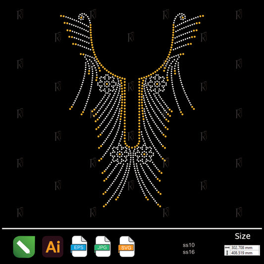 Elegant Fringe Necklace Rhinestone – Premium Rhinestone Design by Rhinestone1