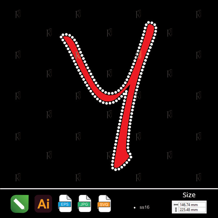 Y Shape Rhinestone Neckline – Premium Rhinestone Design by Rhinestone1