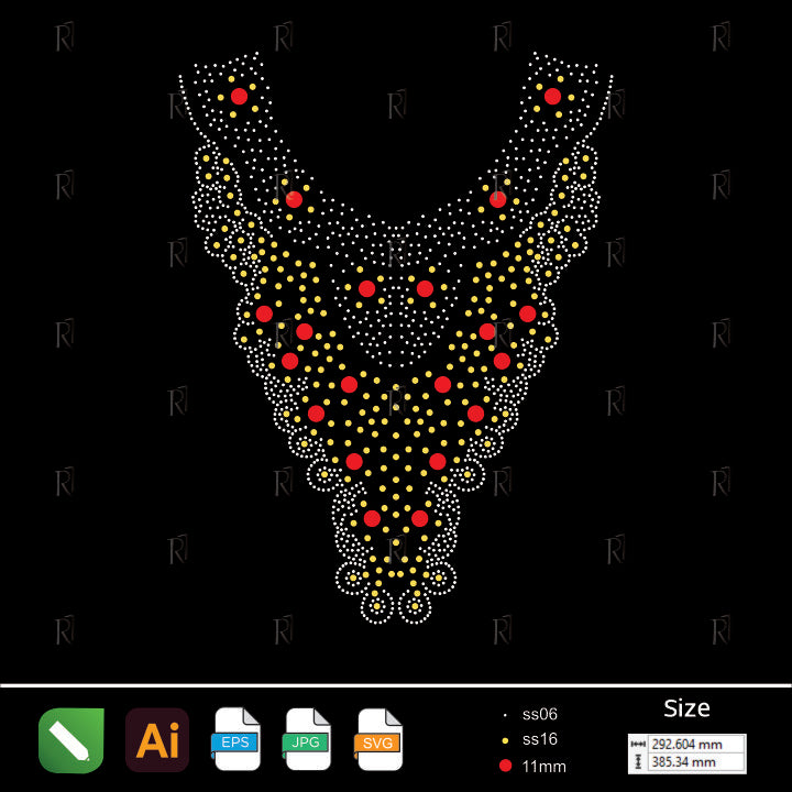 Royal Bloom Rhinestone Necklace – Premium Rhinestone Design by Rhinestone1