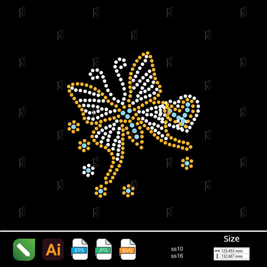Butterfly Spark Rhinestone – Premium Rhinestone Design by Rhinestone1