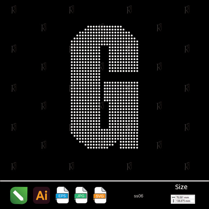 Rhinestone Letter G Bold – Premium Rhinestone Design by Rhinestone1