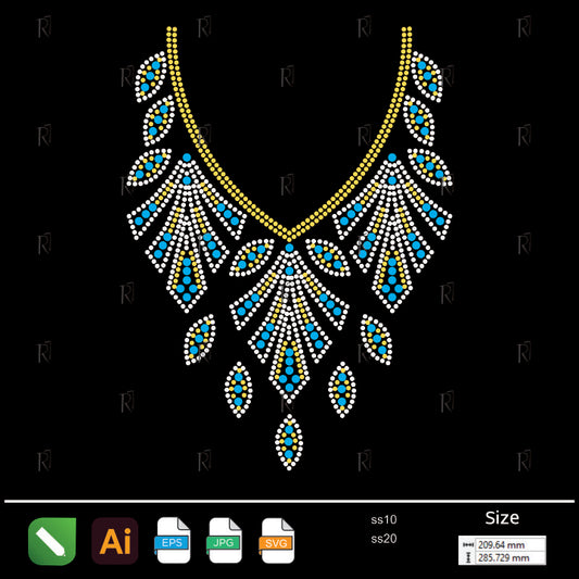 Royal Elegance Rhinestone Necklace – Premium Rhinestone Design by Rhinestone1