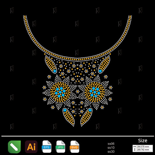 Royal Star Rhinestone Necklace – Premium Rhinestone Design by Rhinestone1