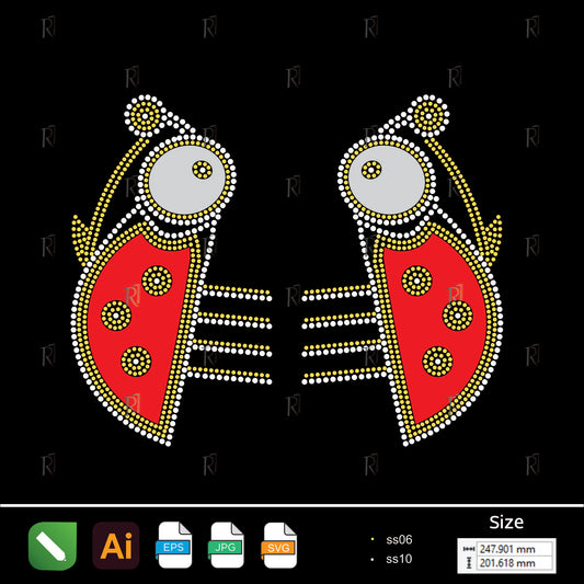 Ladybug Rhinestone Design – Premium Rhinestone Design by Rhinestone1