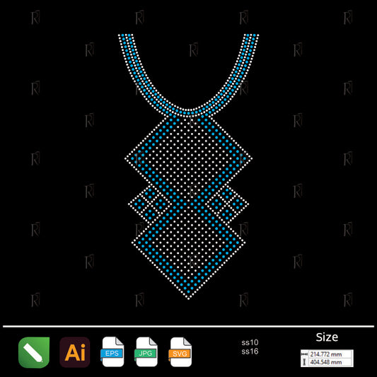 Diamond Geometric Statement Rhinestone – Premium Rhinestone Design by Rhinestone1