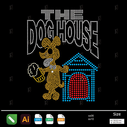 The Dog House Rhinestone – Premium Rhinestone Design by Rhinestone1