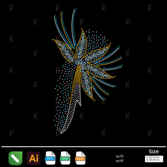 Stellar Bloom Spark Rhinestone – Premium Rhinestone Design by Rhinestone1