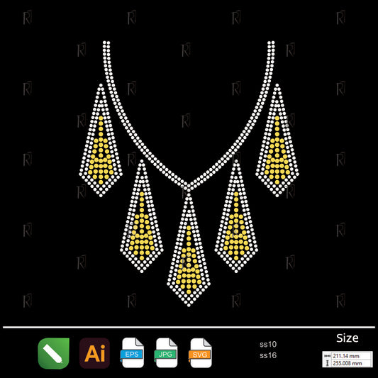 Royal Spike Collar Rhinestone – Premium Rhinestone Design by Rhinestone1