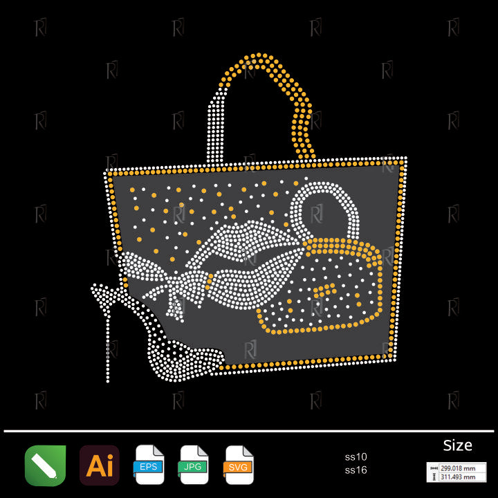 Fashion Glam Handbag Rhinestone Design – Premium Rhinestone Design by Rhinestone1