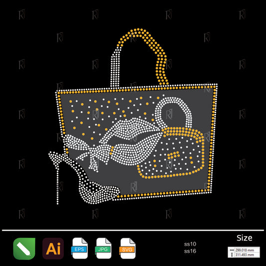 Fashion Glam Handbag Rhinestone Design – Premium Rhinestone Design by Rhinestone1