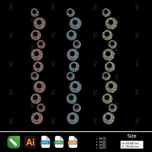 Tribal Circle Chains – Premium Rhinestone Design by Rhinestone1