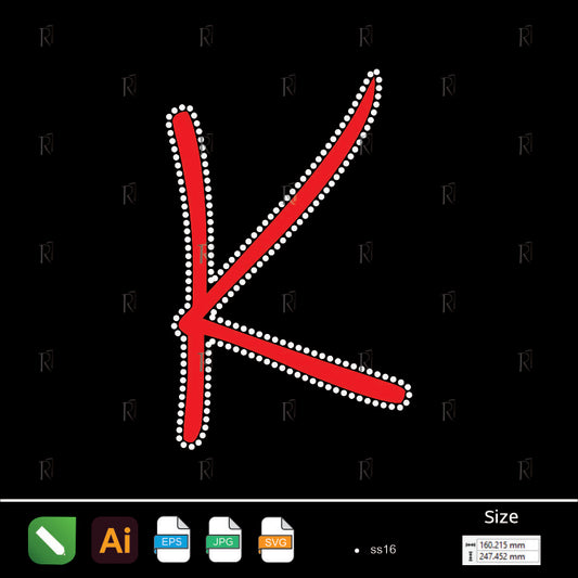 K Shape Rhinestone Neckline – Premium Rhinestone Design by Rhinestone1