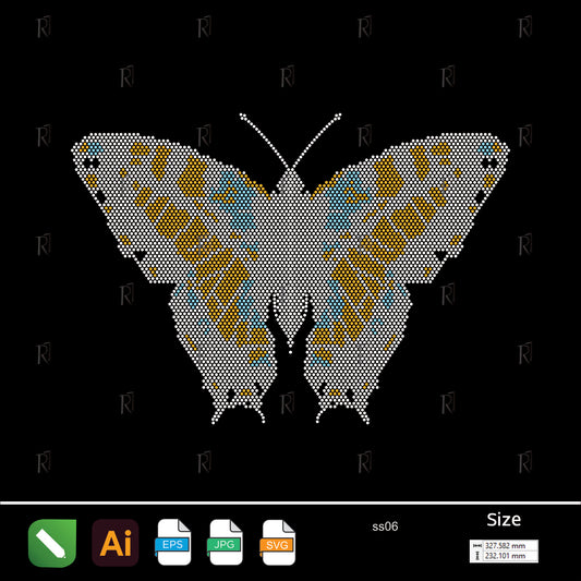 Royal Butterfly Rhinestone – Premium Rhinestone Design by Rhinestone1
