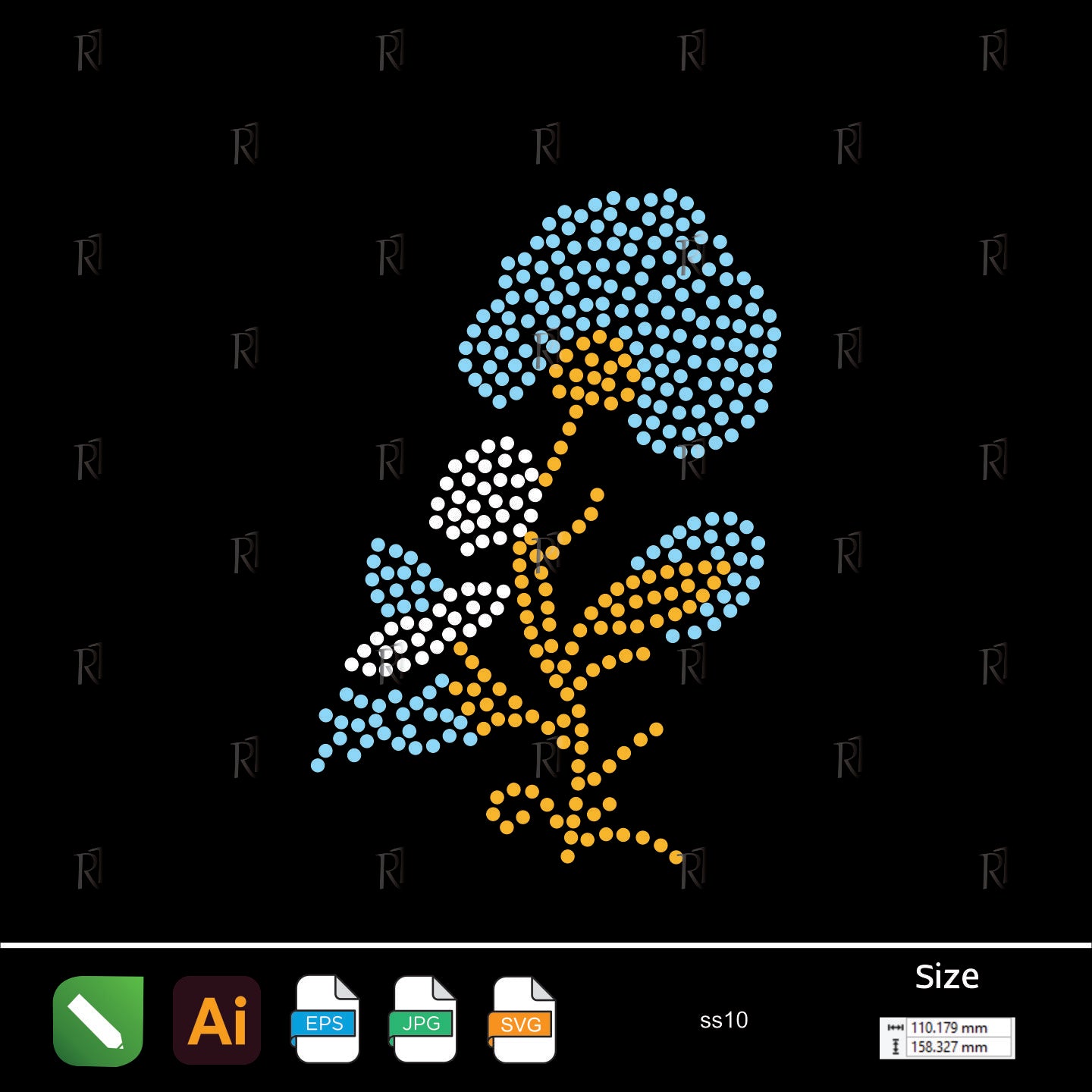 Elegant Bloom Rhinestone – Premium Rhinestone Design by Rhinestone1