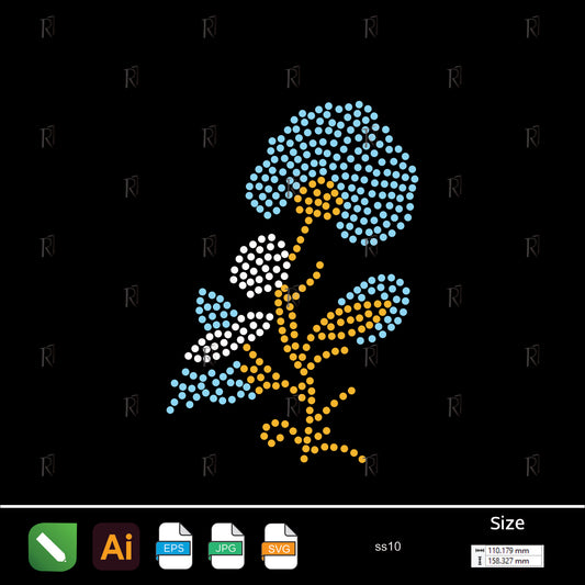 Elegant Bloom Rhinestone – Premium Rhinestone Design by Rhinestone1