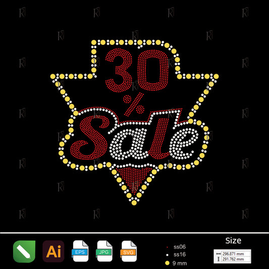 30_ Sale Rhinestone Sign – Rhinestone1 automated alt text test