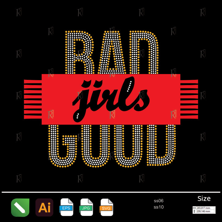 Bad Girls Good Rhinestone – Premium Rhinestone Design by Rhinestone1