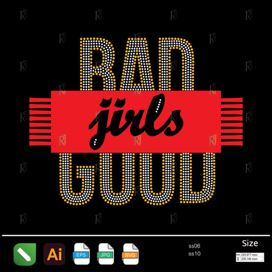 Bad Girls Good Rhinestone – Premium Rhinestone Design by Rhinestone1