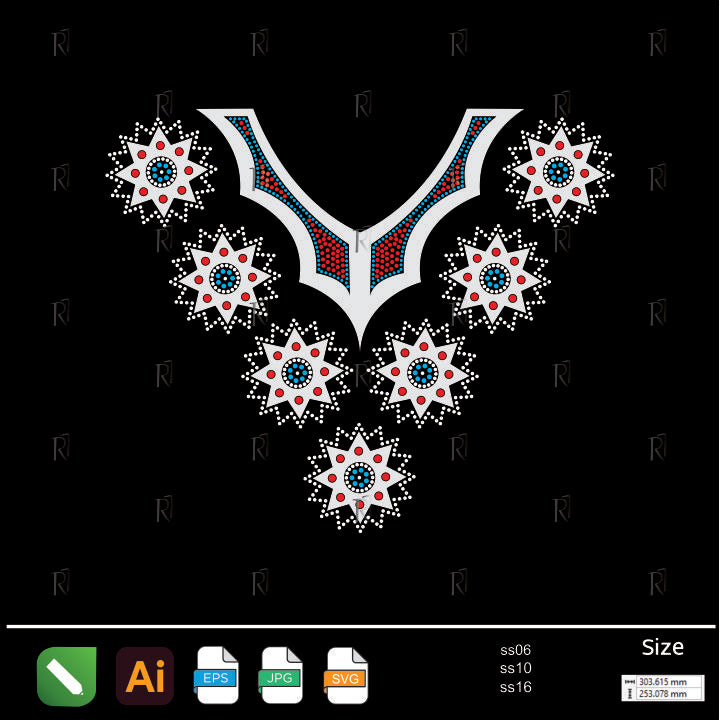 Royal Star Necklace Rhinestone – Premium Rhinestone Design by Rhinestone1