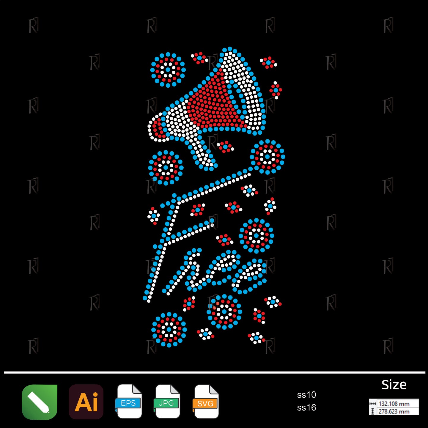 Free Megaphone Rhinestone – Premium Rhinestone Design by Rhinestone1