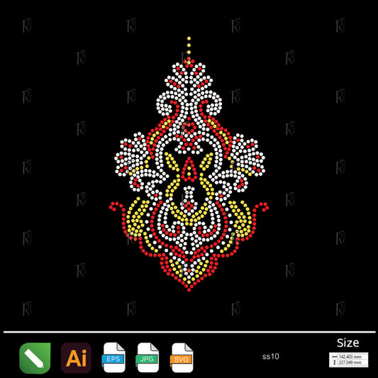 Imperial Ornament Rhinestone – Premium Rhinestone Design by Rhinestone1